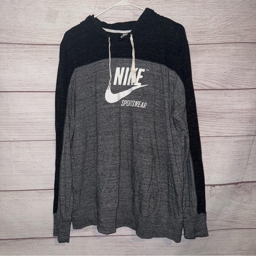 Nike Sportswear Women’s Black and Gray Light Weight Hoodie
